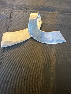 Vintage Taxco Mexico Modernist Sterling Silver Ribbon Brooch - 12.5g
